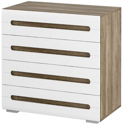 Спальня "Наоми" КМ-09 дуб каньон/белый глянец МF07