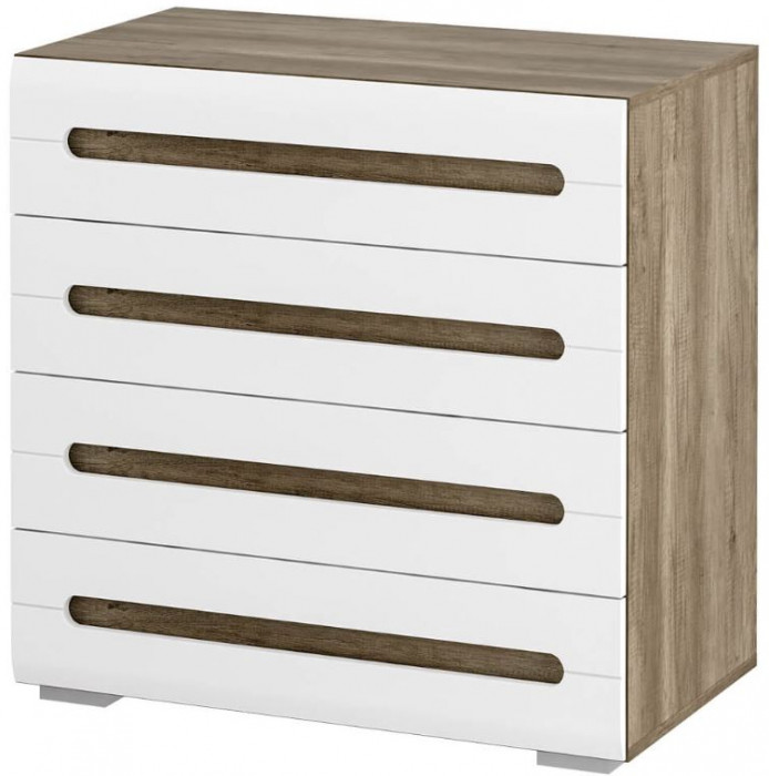 Спальня "Наоми" КМ-09 дуб каньон/белый глянец МF07