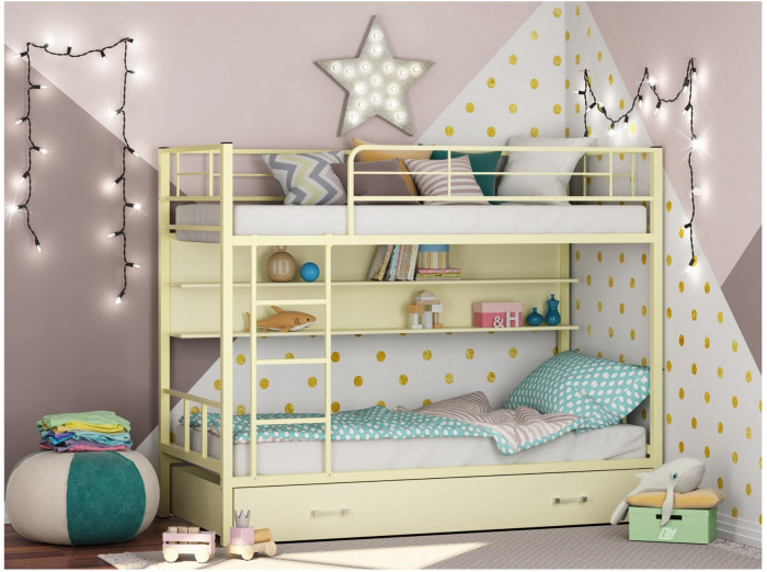 Двухъярусная кровать Севилья 2ПЯ (Черный, Венге)