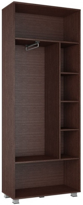 Моника ШК-104 Шкаф с выдвижной штангой (Венге / Белый глянец)