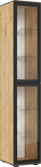 Норд Пенал-стекло 400 с подсветкой, Дуб Крафт