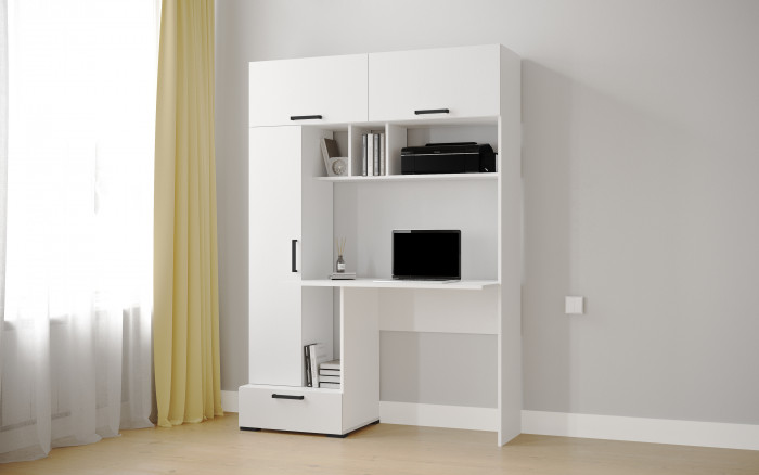 Компьютерный стол Квартет-11, Белый