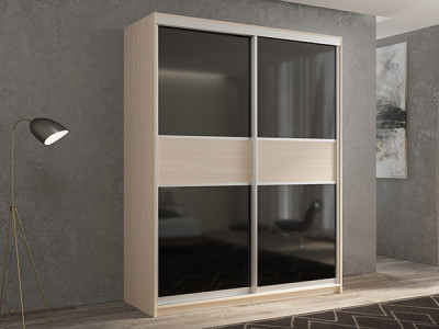 Шкаф-купе Кааппи 12 Дуб молочный 160х60х230 см