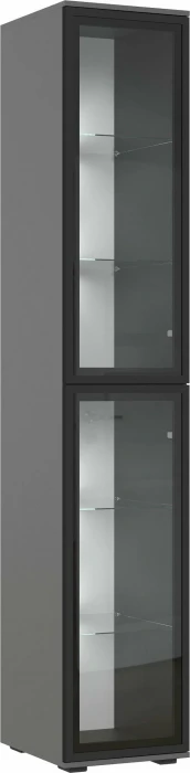 Норд Пенал-стекло 400 с подсветкой, Графит