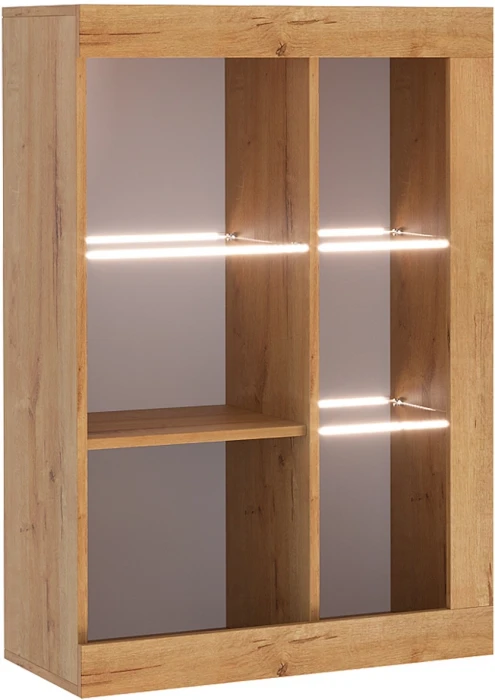 Прага Модульная Гостиная, вариант №2, вотан/Белый глянец