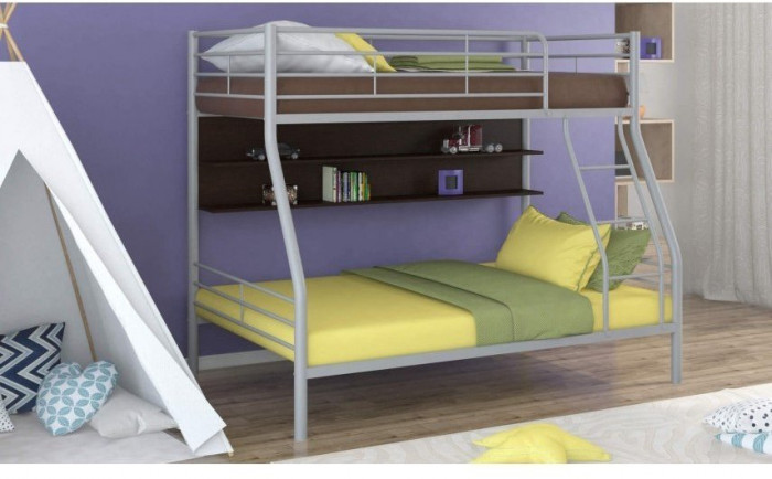 Двухъярусная кровать Гранада-2П (Дуб Айленд, Коричневый)