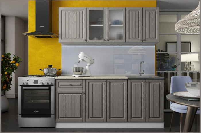 Кухня Хозяюшка МДФ 1800, Трюфель