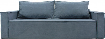 Диван-еврокнижка Лофт Люкс 140, велюр серый