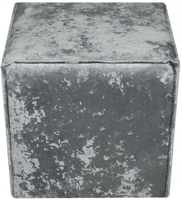 Пуф Лофт Люкс Плюш, 40х40х46, серый