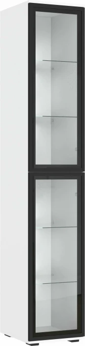 Норд Пенал-стекло 400 с подсветкой, Белый