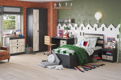 Набор мебели для детской "Лондон" - Дуб кентерберри/Сосна натуральная