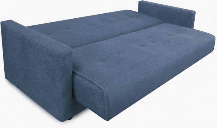 Раскладной диван-кровать, прямой, книжка, цвет серый, Милан 120