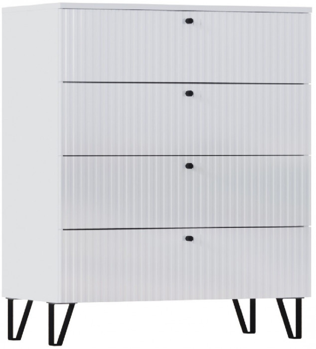 Модульная спальня Оливия (Белый, Белый глянец)