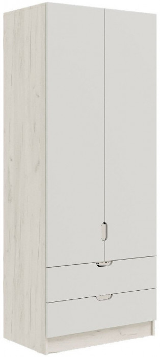 Юниор-4 Шкаф (800) (Шарли пинк, Крафт белый)