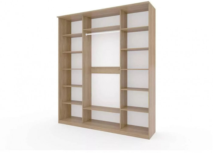 Шкаф купе Модерн 2362х450 4-х дверный 3-х секционный глухой ясень