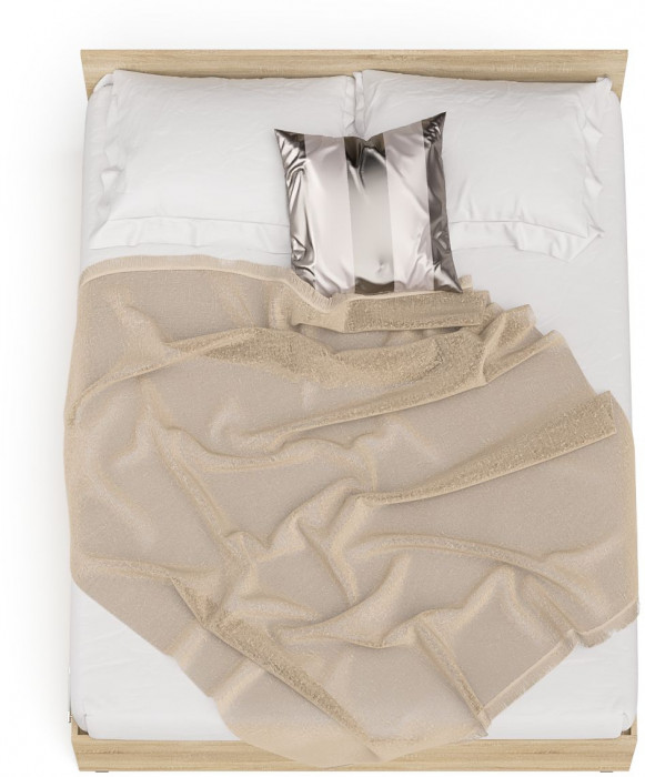 Мори Кровать с ящиками 1600, цвет дуб сонома, ШхГхВ 163,5х203,5х70 см., сп.м. 1600х2000 мм., без матраса, основание есть