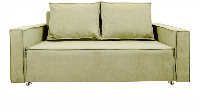 Диван-аккордеон Лофт 120х200, ППУ, велюр бежевый