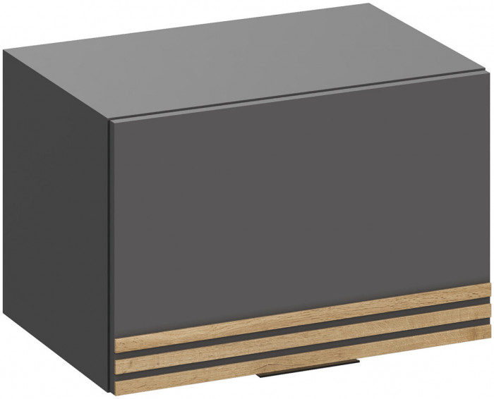 Модульная Прихожая Нао, набор №9, Графит/Графит, Дуб вотан, Simple 27