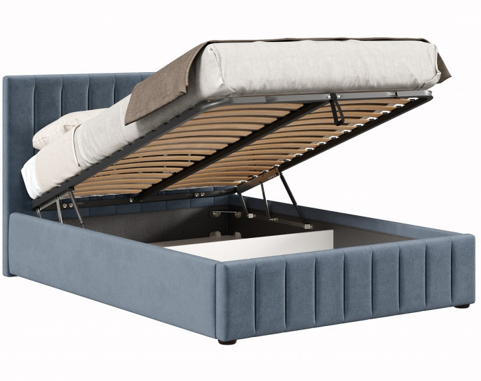 Кровать с подъёмным механизмом 1800 Верона, темно-серый