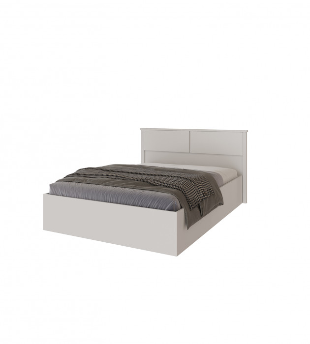 Толедо Кровать 140 белый, настил ЛДСП