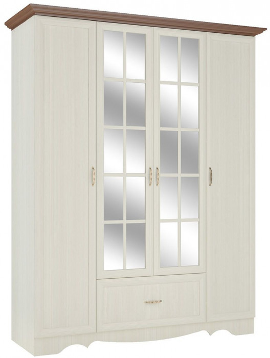 Латте 4 Шкаф четырехдверный Бодега Светлый / Орех Донской