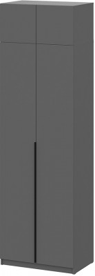 Шкаф с антресолью (полка + штанга) ШК 5 (800), Графит