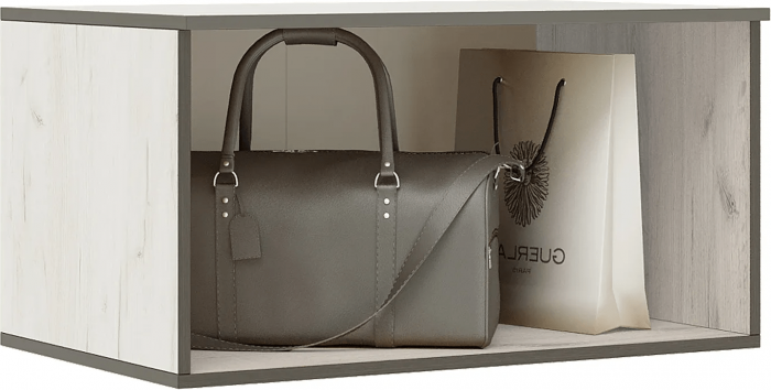 Норд Шкаф двухстворчатый 800 + Антресоль 800 графит