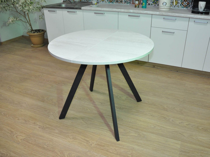 Обеденная группа Нарди / Стул Х 4 шт. / Бетон белый/черный / бид  21