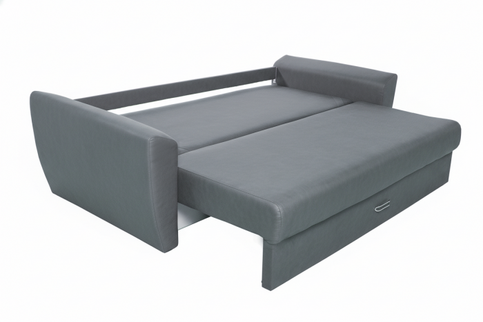 Диван-еврокнижка Амстердам 150, экокожа серая