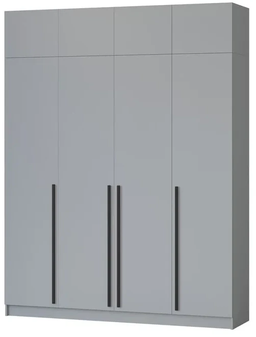 Шкаф Бастион 2000 с антресолью, Серая гавань