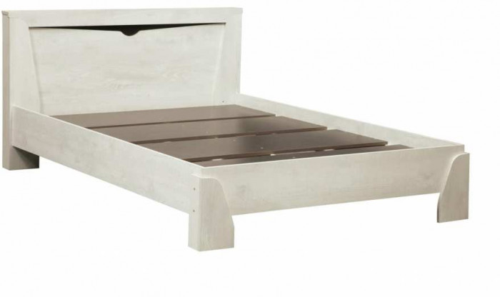 Кровать с настилом 33.08 Лючия 1200 Бетон пайн белый /венге