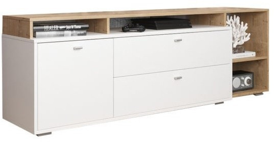 Комод Ланс К202, Белый/Дуб Бунратти