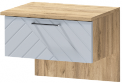 Тумба приставная "Иннэс-7", Крафт золотой/Монблан Р-856