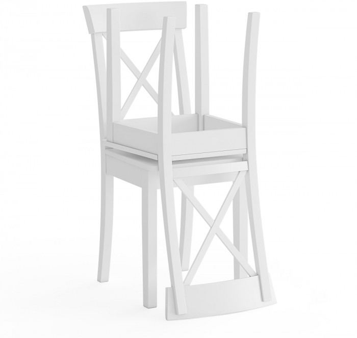 Два стула Мебель--24 Гольф-14 разборных, белый