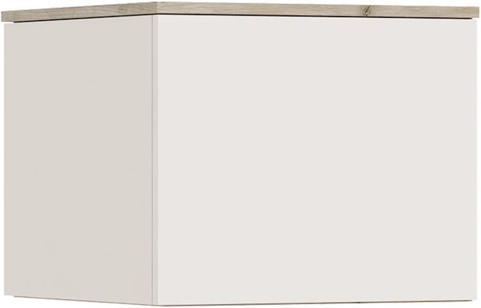 Норд Антресоль к пеналу угловому, Крафт серый/Кашемир