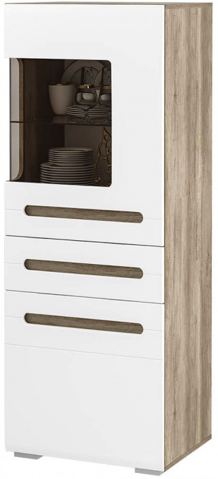 Спальня "Наоми" ШК-24 дуб каньон/белый глянец МF07