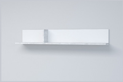 Эго Полка ПЛ-2 (Глянец Белый/Бетон Светлый)