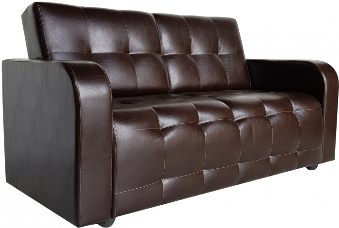 Диван Оксфорд кожаный, темно-коричневый