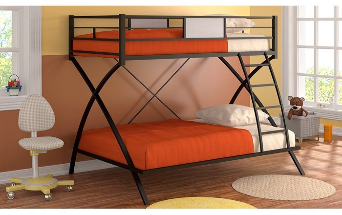 Двухъярусная кровать Виньола, черная