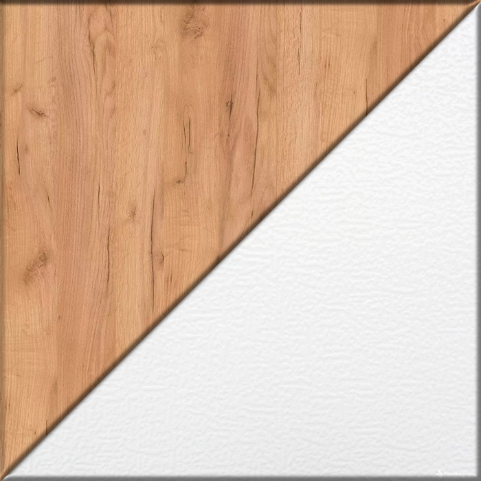 Лидер-8 Пенал 2 шт., цвет белый шагрень/крафт золото, ШхГхВ 80х30х190 см., универсальная сборка