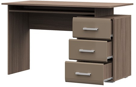 Симба стол компьютерный (1200*750*590) ясень шимо темный/кофе с молоком