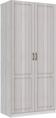 Шкаф 2-х створчатый Апполия, Ясень анкор светлый/Сандал белый