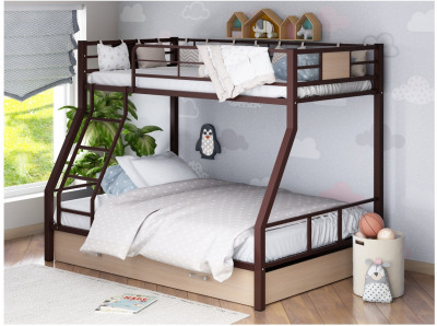 Двухъярусная кровать Гранада-1Я (Коричневый, Венге)
