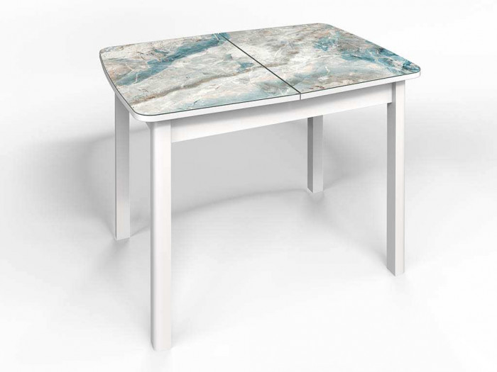 Стол СМ-7 Флорида опора массив прямая белый