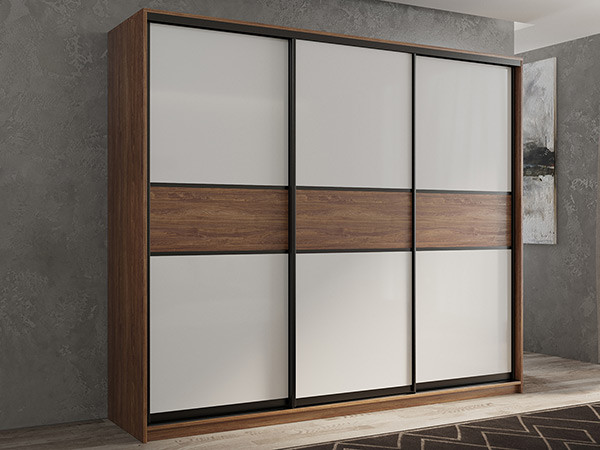 Шкаф-купе Кааппи 11 Морское Дерево Винтаж 240х60х230 см