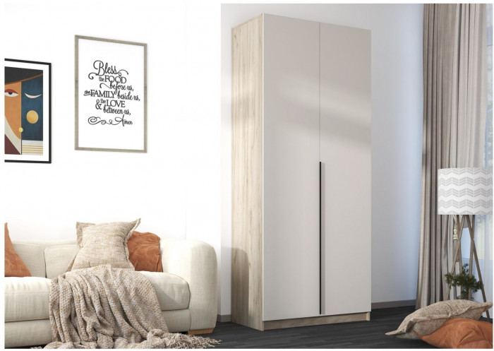 БОХО Шкаф ШК-001 со штангой, двухстворчатый