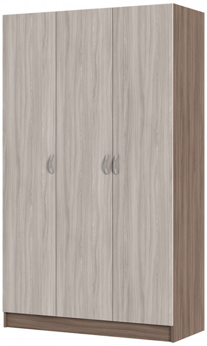 ШК 557 Бася ЛДСП шкаф 3-х ств. шимо темный/шимо светлый