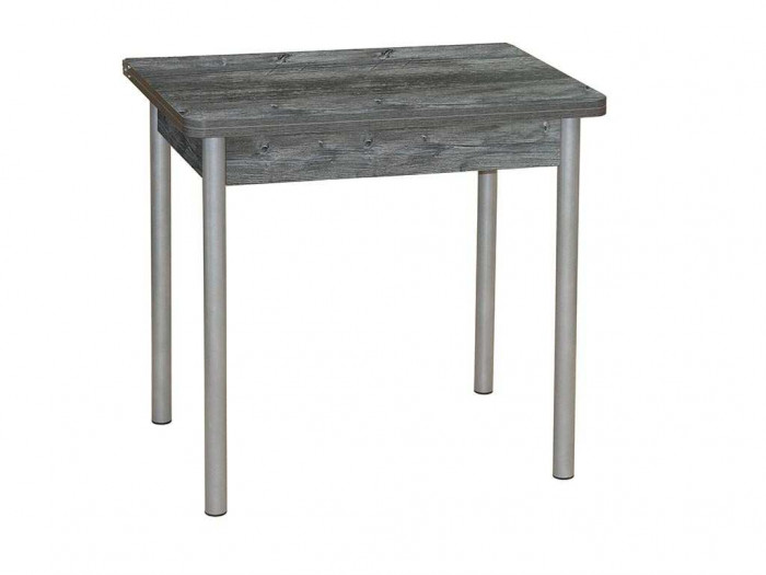 Эко 80х60 стол обеденный раскладной / пасадена/металлик