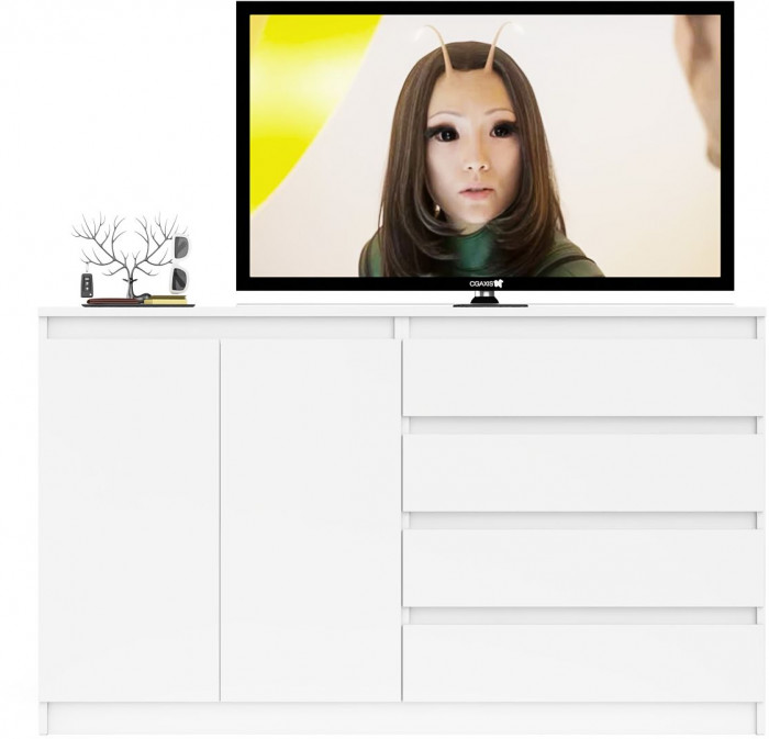 Мори Комод МК1600.1, цвет белый, ШхГхВ 160,4х41х94 см., НЕ универсальная сборка