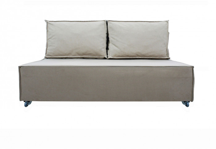 Диван-аккордеон Лофт мини 120х200, велюр серый
